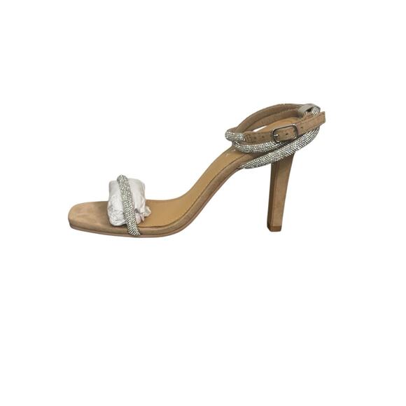 NIB! Lisa Vicky Angelic Rhinestone Glam Ankle Strap Sandal - Size 7 - Picture 7 of 11